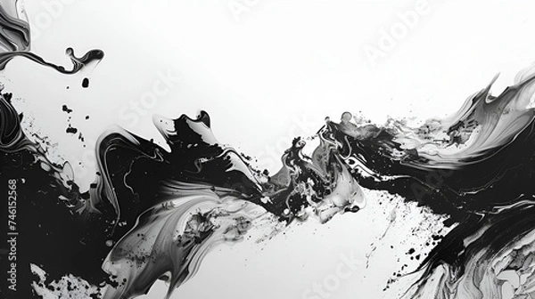 Obraz black and white abstract background