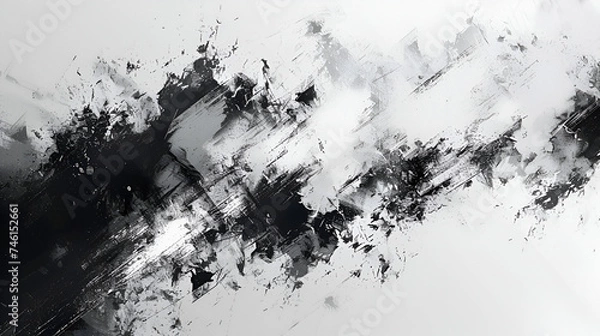 Obraz czarno-białe abstrakcyjne tło