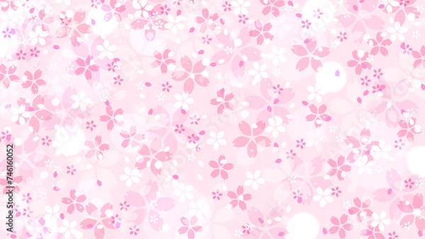 Obraz 桜の花のパターン素材