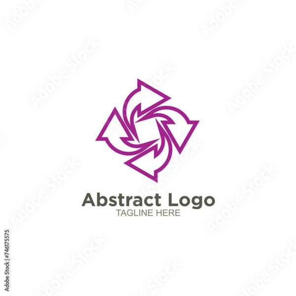 Fototapeta Abstract logo design element