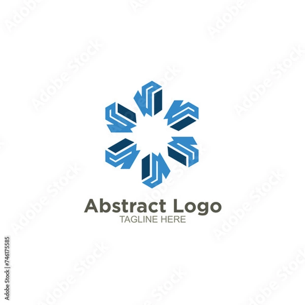 Fototapeta Abstract logo design element