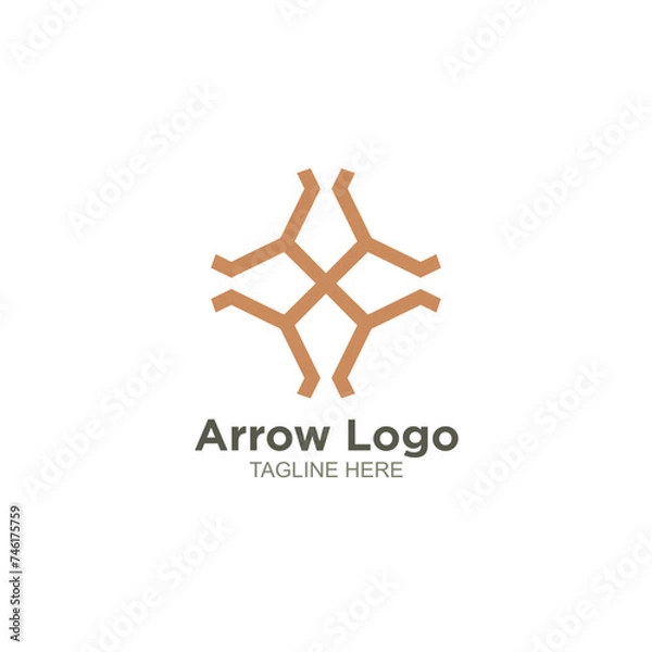 Obraz Luxury arrow logo design