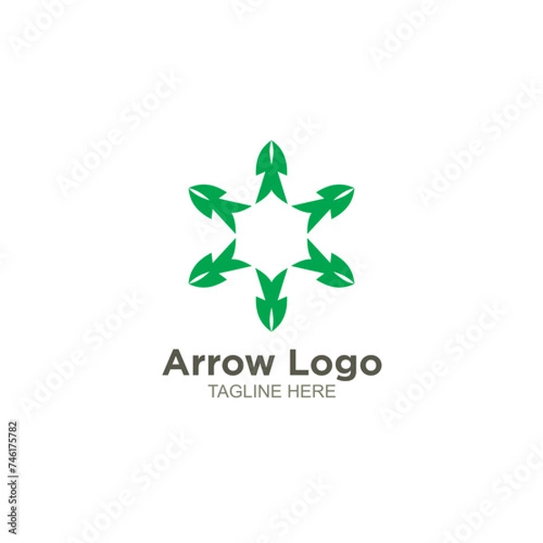 Obraz Luxury arrow logo design