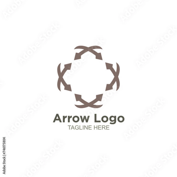 Obraz Luxury arrow logo design