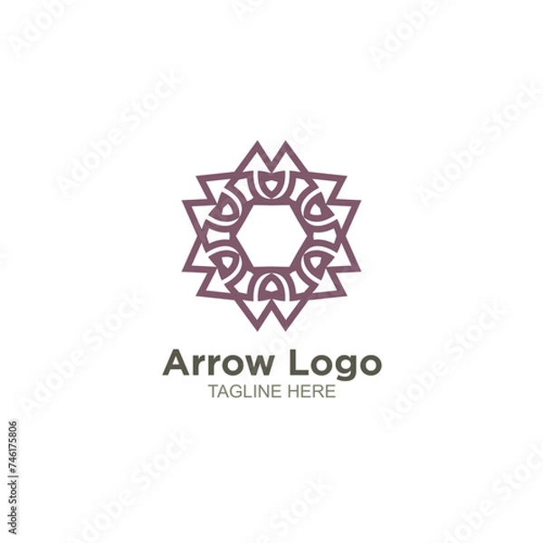 Obraz Luxury arrow logo design