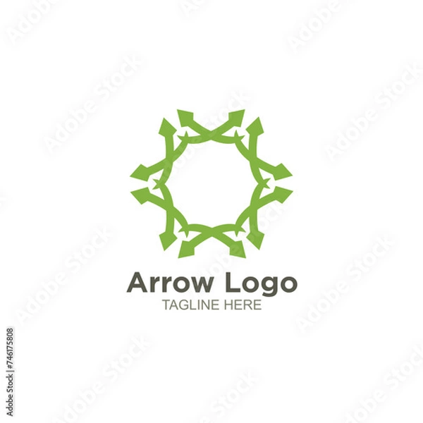 Obraz Business arrow logo design