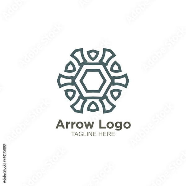 Obraz Business arrow logo design