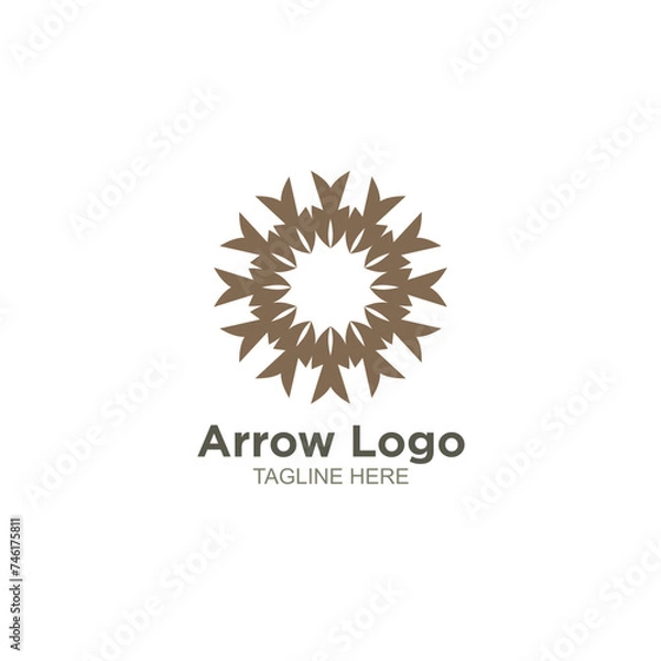 Obraz Business arrow logo design