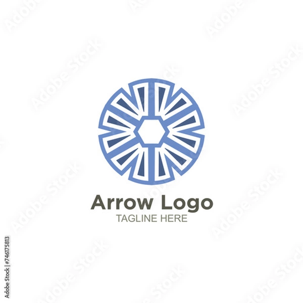 Obraz Business arrow logo design