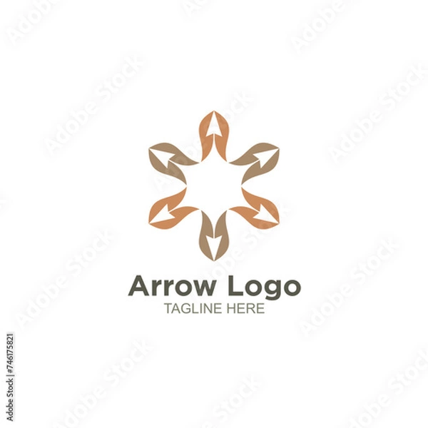 Obraz Business arrow logo design