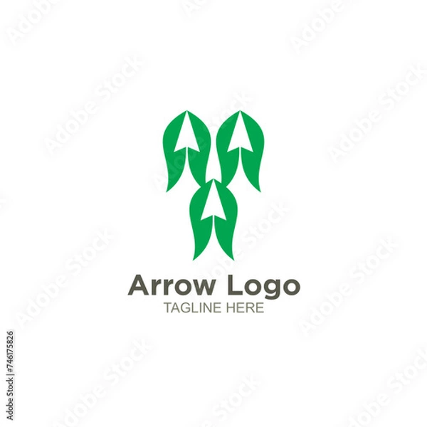 Obraz Business arrow logo design