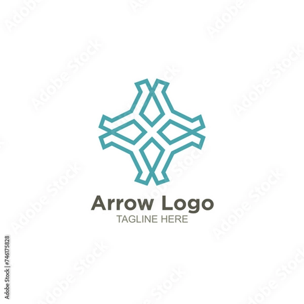 Obraz Business arrow logo design