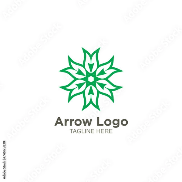 Obraz Business arrow logo design