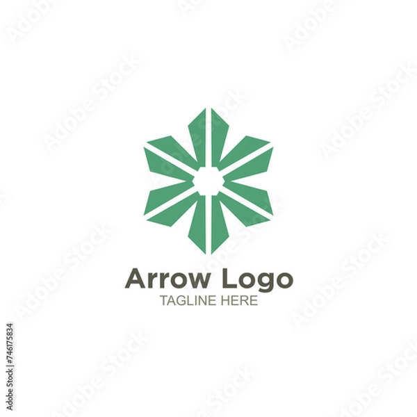 Obraz Business arrow logo design
