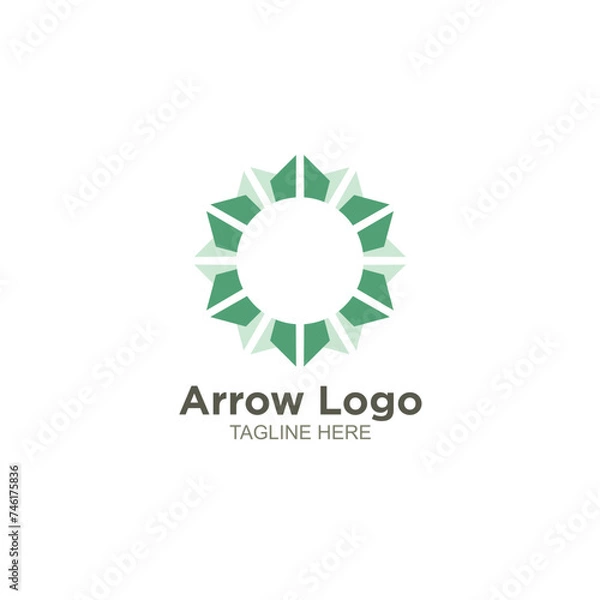 Obraz Business arrow logo design