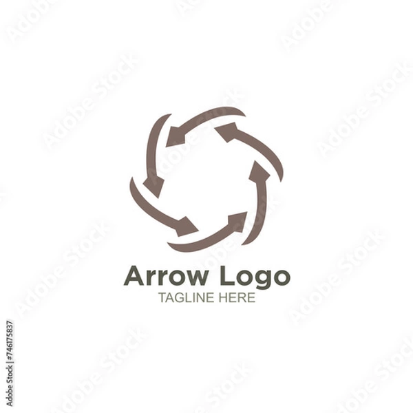 Obraz Business arrow logo design