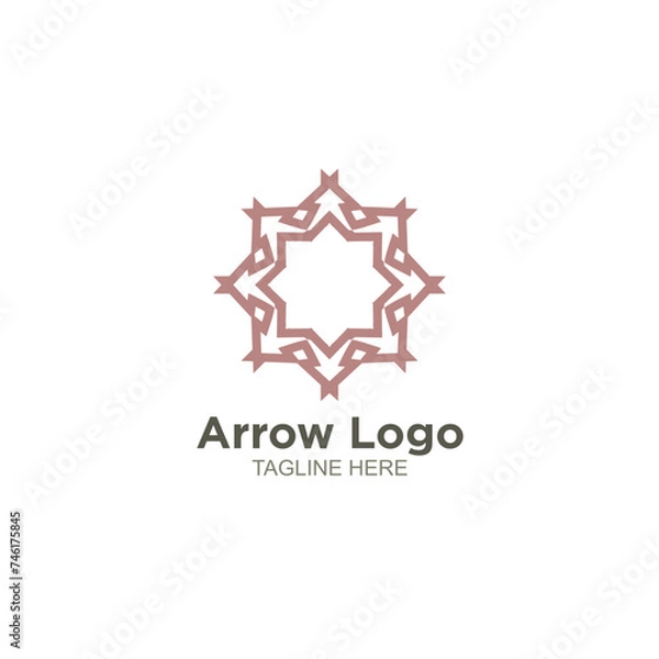 Obraz Business arrow logo design