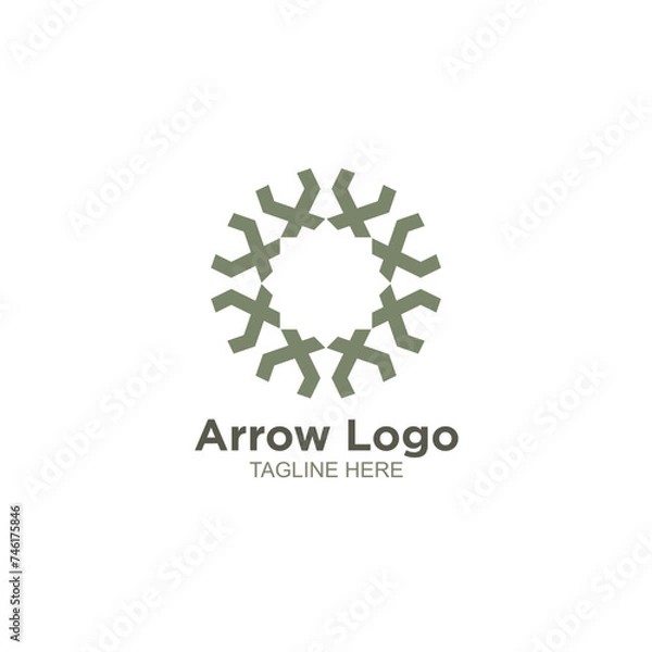 Obraz Business arrow logo design