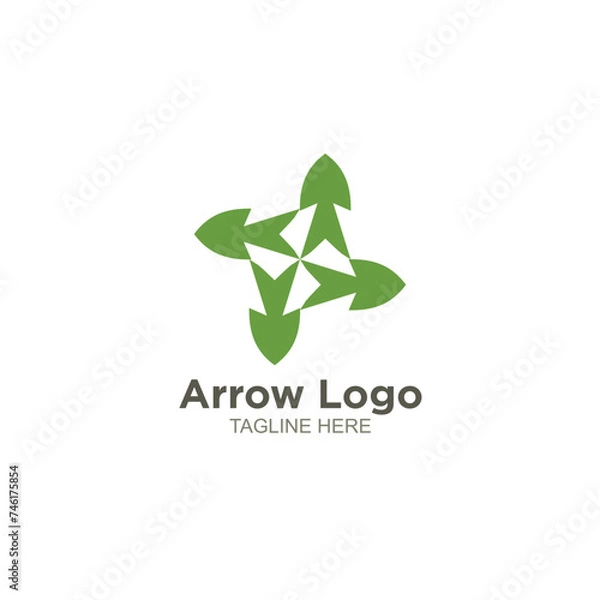 Obraz Business arrow logo design