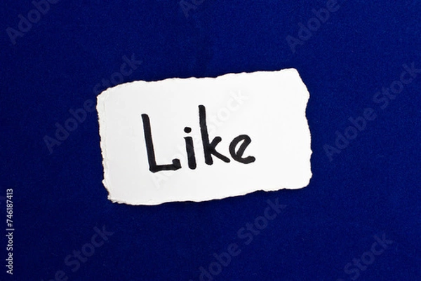Obraz The word "LIKE"