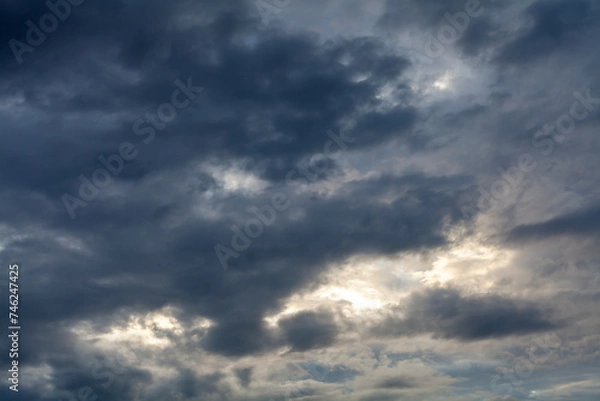 Obraz dark storm clouds with background,Dark clouds