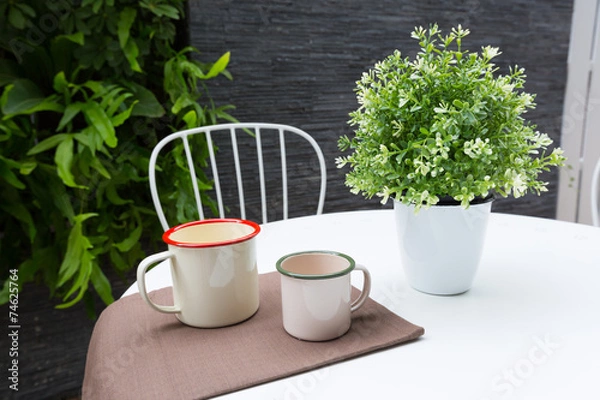 Obraz Outdoor coffee table