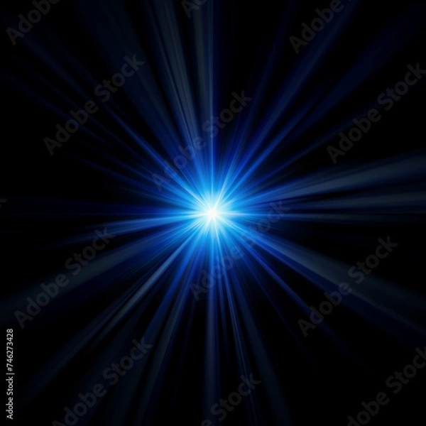 Fototapeta 青い放射光