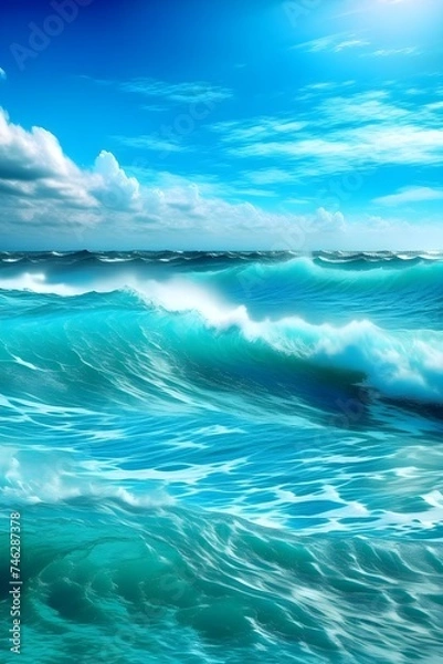 Obraz blue sky and sea