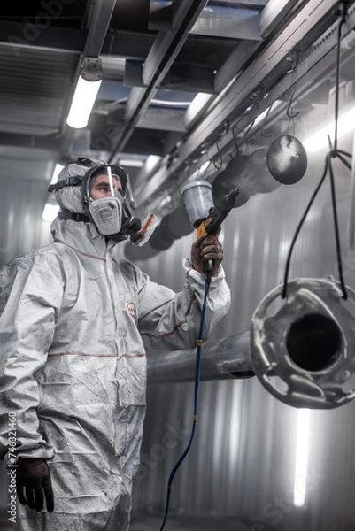 Fototapeta spraypainter at work