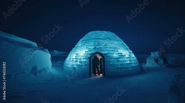 Obraz igloo in glacier