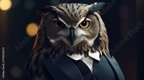 Obraz portrait of a owl