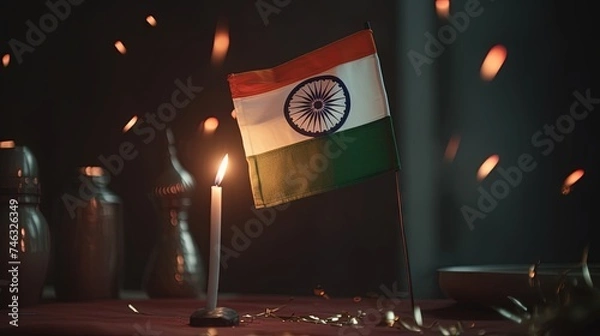Obraz indian table flag