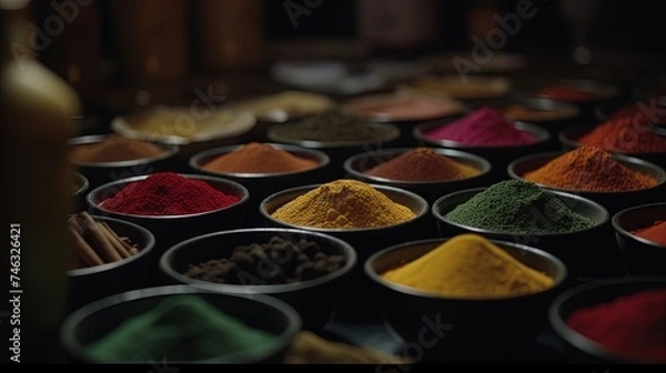 Obraz spices in the market