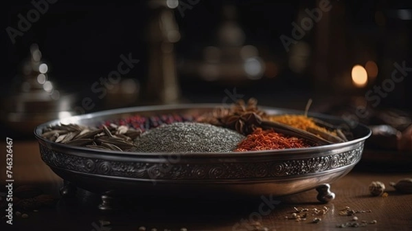 Obraz spices in a bowl