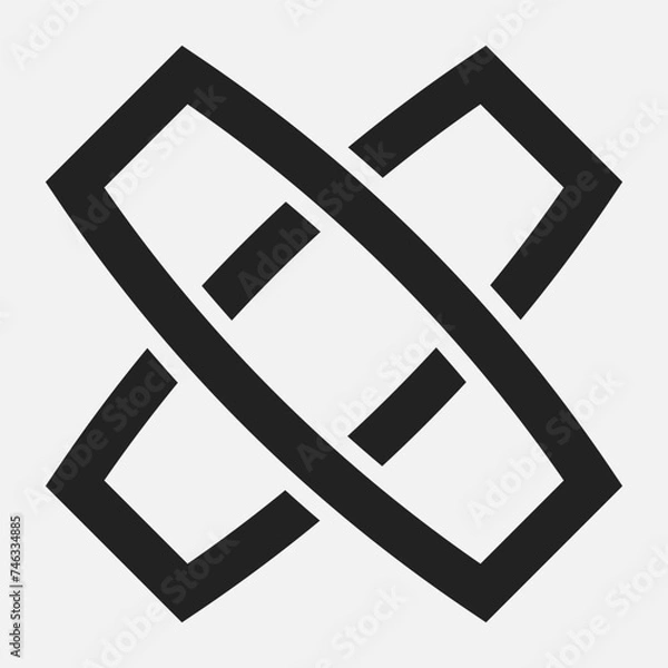 Obraz Simple logo on a white background. Business element