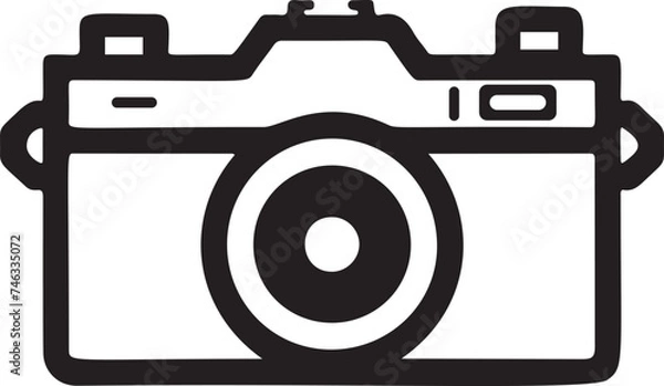 Obraz Camera icon. Camera on a white background.