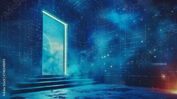 Fototapeta door to space