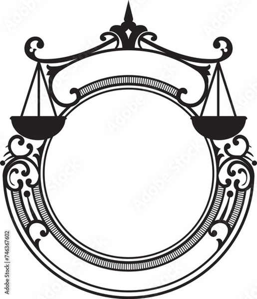 Fototapeta frame with a crown