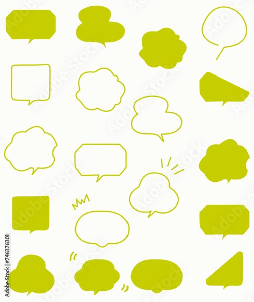 Fototapeta vector speechbubble Art & Illustration