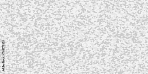 Obraz Abstract geometric pattern Gray and White Polygon Mosaic triangle Background, business and corporate background. Minimal diamond vector element metallic chain rough triangular low polygon backdrop.