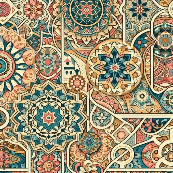 Obraz Islamic Pattern Beauty: Exploring Artistic Patterns in Traditional Art