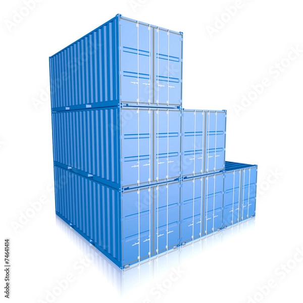 Obraz StorageContainer_Lot_Blue