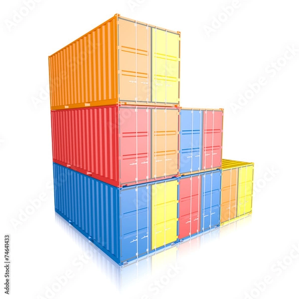 Obraz StorageContainer_Lot_Colorfull