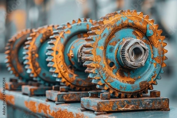 Obraz mechanical gear technology creative professional photography