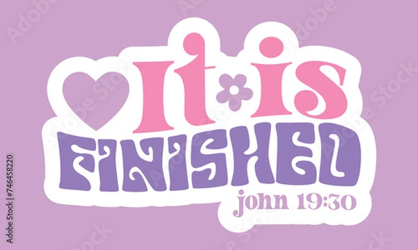 Fototapeta Retro Easter Sticker Design