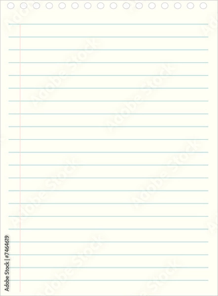 Obraz Feuille de bloc notes