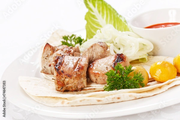 Obraz pork with sauce