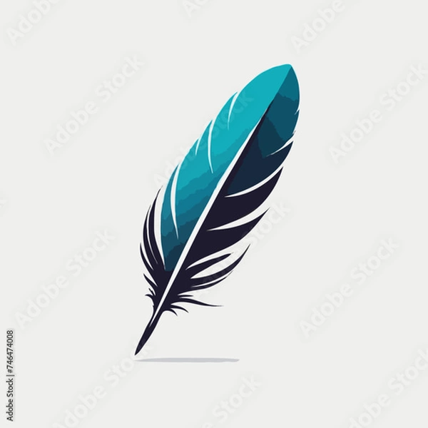 Fototapeta Colorful feather illustration
