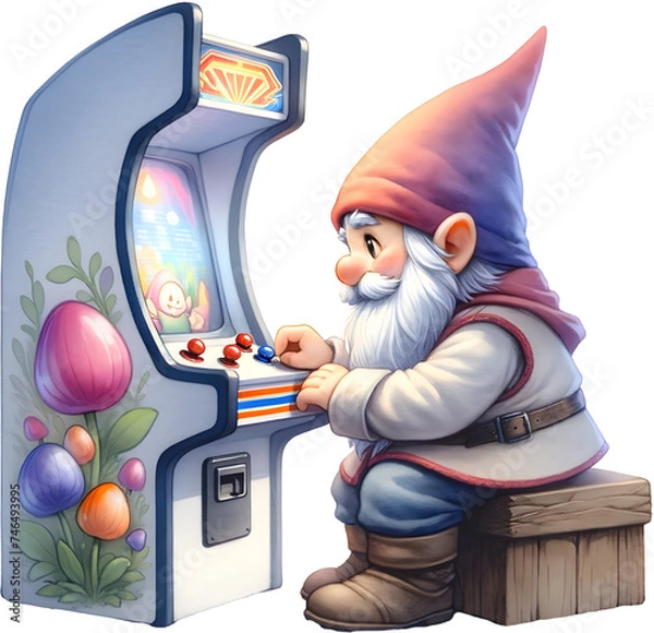 Obraz gamer gnome