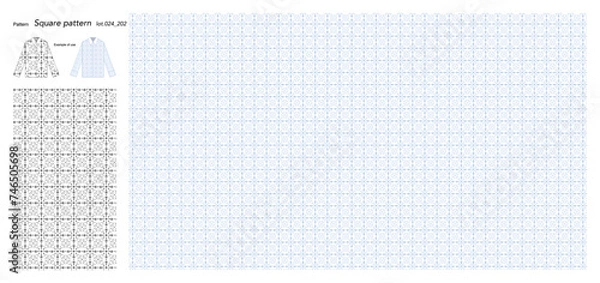 Fototapeta Wallpaper Square pattern 